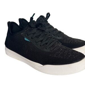 Vessi Weekend Sneakers Black Waterproof Knit Shoe Mens 10 Womens 11 Lace Up 2020